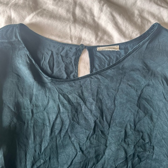 Aritzia Wilfred Free Relaxed Fit Teal Dress Size Medium - Picture 3 of 3